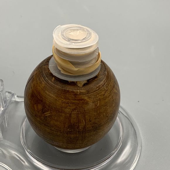 1960s Leather Wrapped Fausto Corduri Glass Decanter Old World Map Made in Italy - Picture 8 of 10